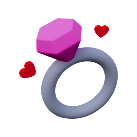 Anillo de bodas  3D Icon