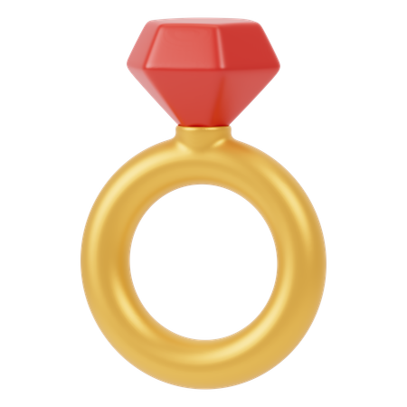 Anillo de bodas  3D Icon