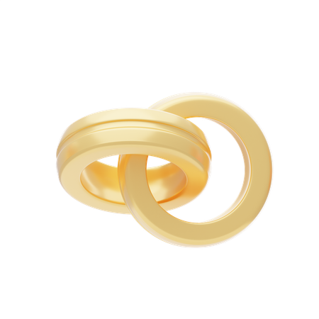 Anillo de bodas  3D Icon