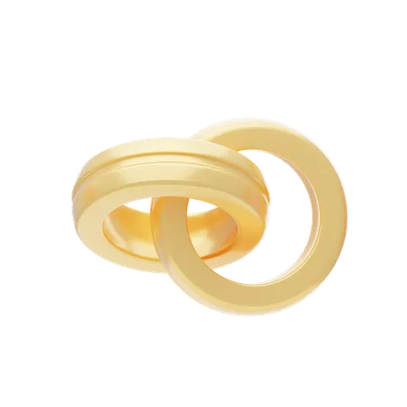 Anillo de bodas  3D Icon