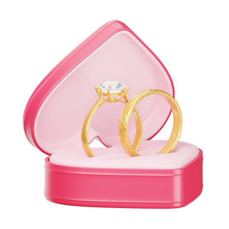 Anillo de bodas  3D Icon