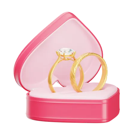 Anillo de bodas  3D Icon