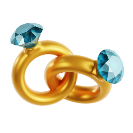 Anillo de bodas  3D Icon