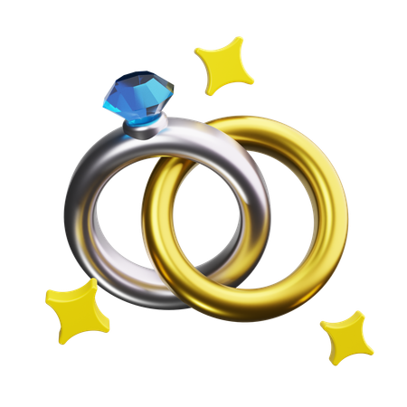 Anillo de bodas  3D Icon