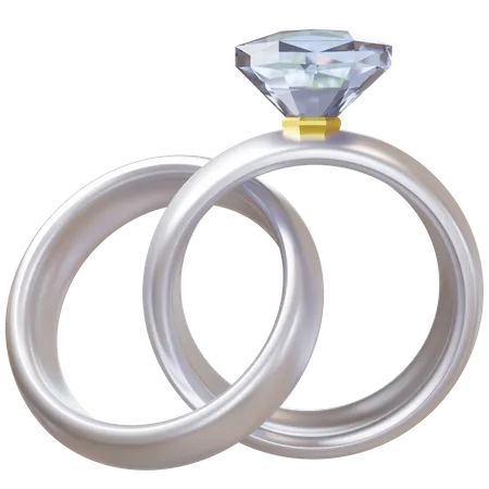 Anillo de bodas  3D Icon