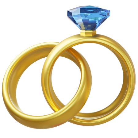 Anillo de bodas  3D Icon