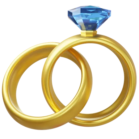 Anillo de bodas  3D Icon