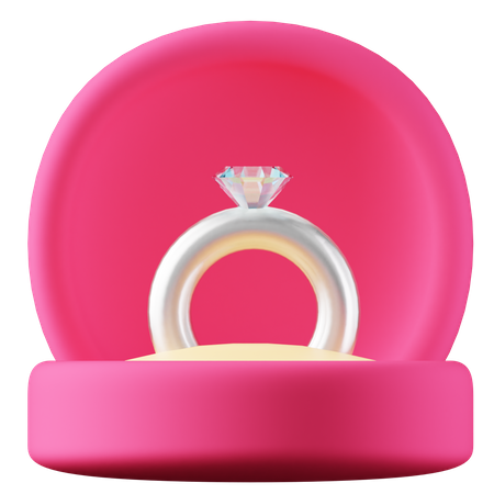 Anillo de bodas  3D Icon