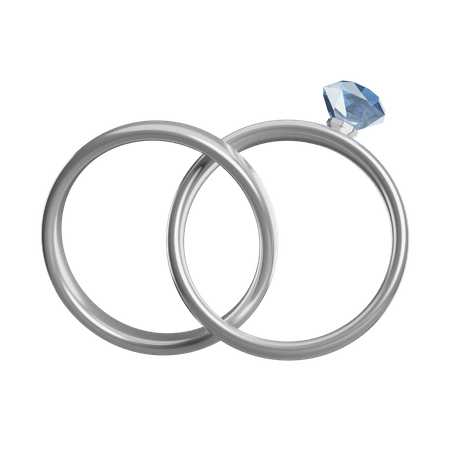 Anillo de bodas  3D Icon