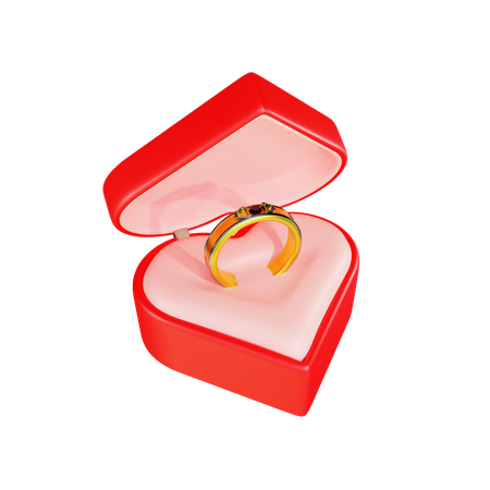 Anillo de compromiso  3D Icon