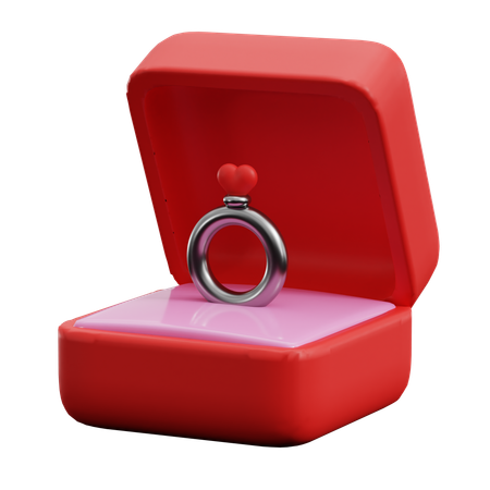 Anillo de compromiso  3D Icon