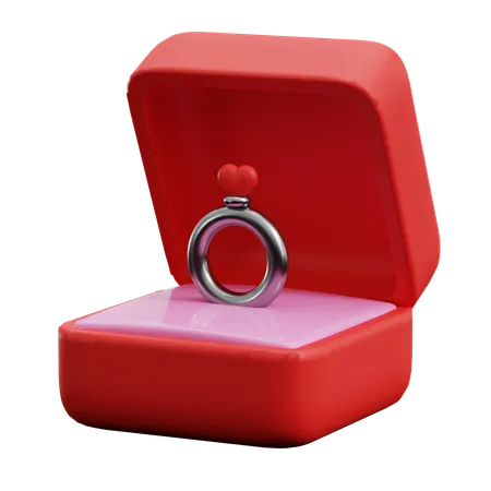 Anillo de compromiso  3D Icon