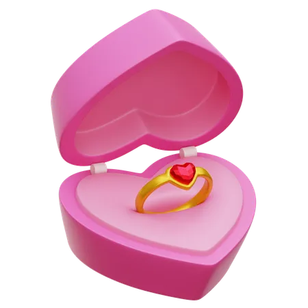 Anillo de compromiso  3D Icon