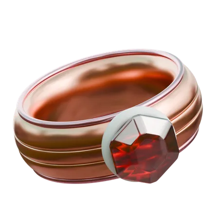 Anillo de compromiso  3D Icon