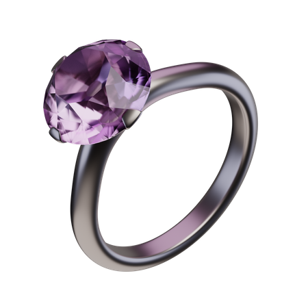 Anillo de compromiso  3D Icon