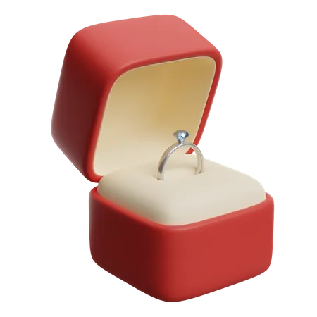 Anillo de compromiso  3D Icon