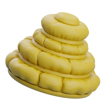 Anillo de cuatro globos de neón  3D Icon