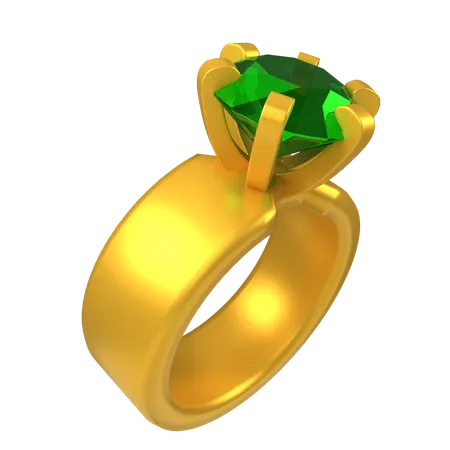 Anillo de diamantes  3D Icon