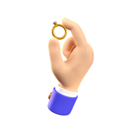 Anillo de mano  3D Icon