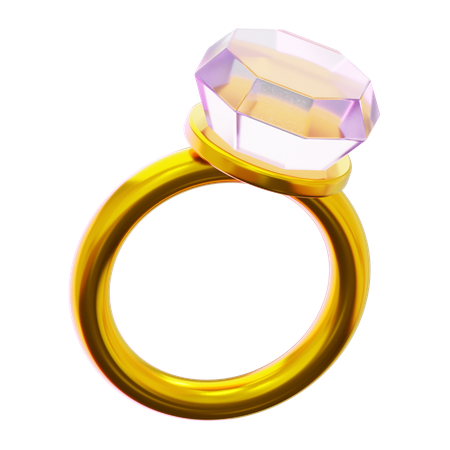 Anillo de oro  3D Icon