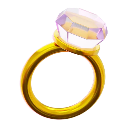 Anillo de oro  3D Icon