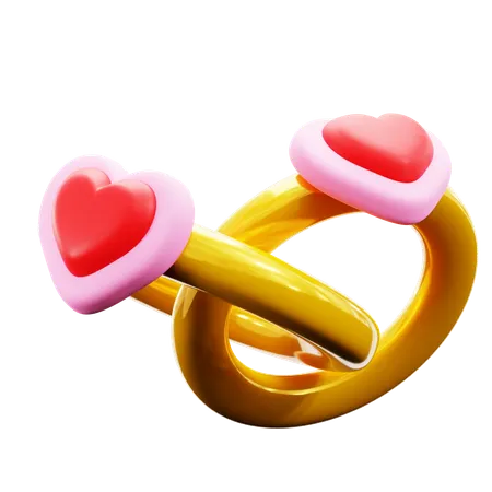 Anillo de pareja  3D Icon