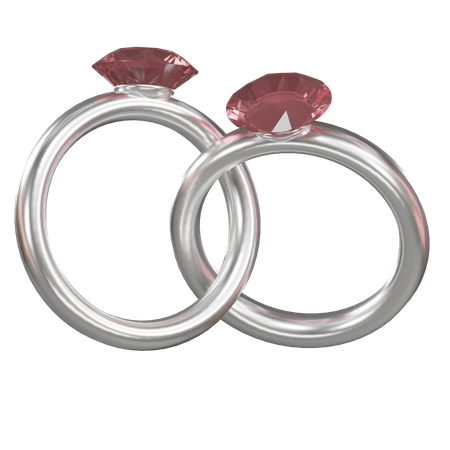 Anillo de pareja  3D Icon