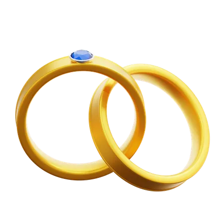 Anillo de pareja  3D Icon