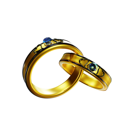 Anillo de pareja  3D Icon