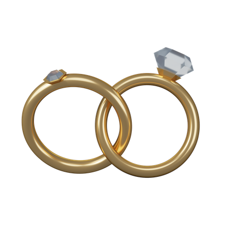 Anillo de pareja  3D Icon