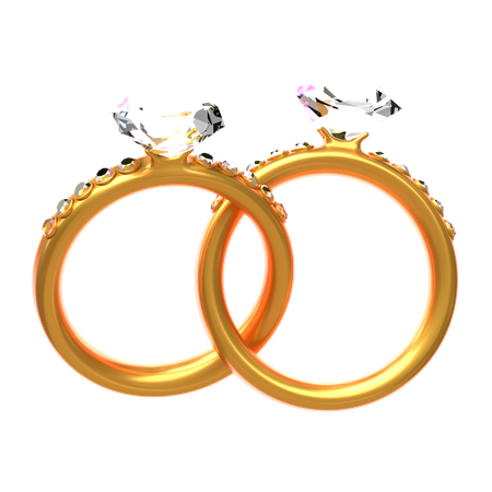 Anillo de pareja  3D Icon