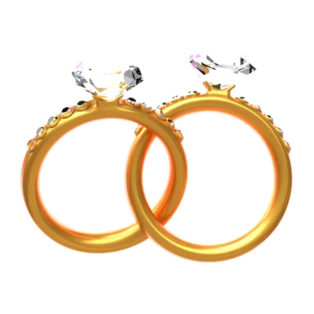 Anillo de pareja  3D Icon