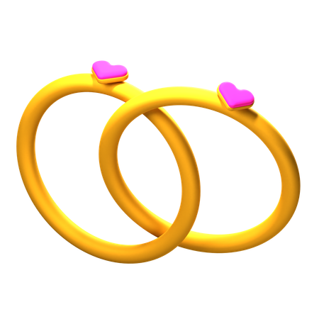 Anillo de pareja  3D Icon