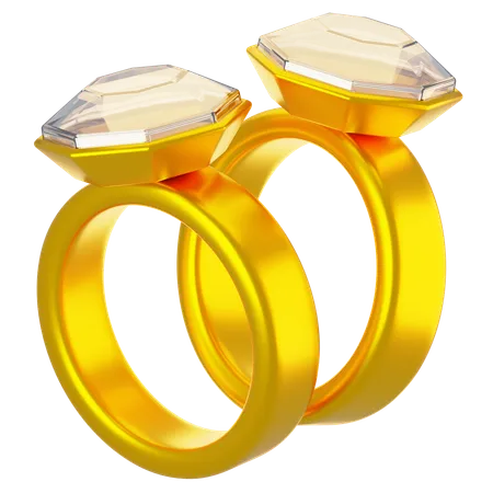 Anillo de pareja  3D Icon