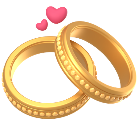 Anillo de pareja  3D Icon