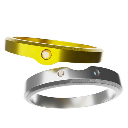 Anillo de pareja  3D Icon