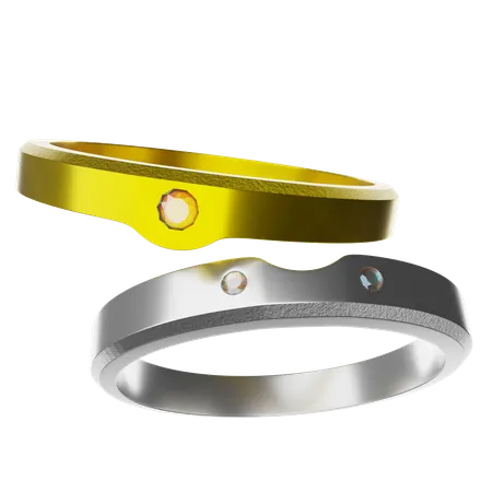 Anillo de pareja  3D Icon