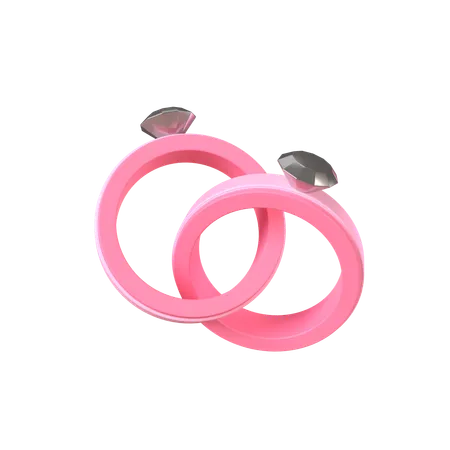 Anillo de pareja  3D Icon