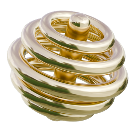 Anillo de pastelería en espiral  3D Icon