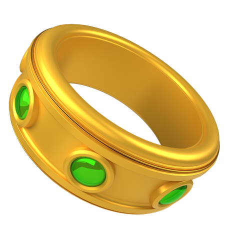 Anillo de piedra  3D Icon