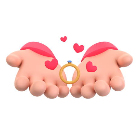 Anillo de san valentin  3D Icon