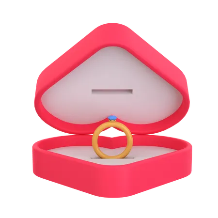 Anillo de san valentin  3D Icon