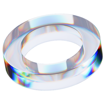 Anillo de cristal  3D Icon