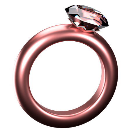 Anillo de diamantes  3D Icon