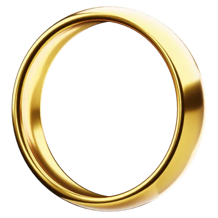 Anillo de oro  3D Icon