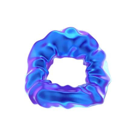 Forma abstracta de anillo espiral  3D Icon