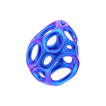 Forma abstracta de anillo espiral  3D Icon