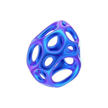 Forma abstracta de anillo espiral  3D Icon