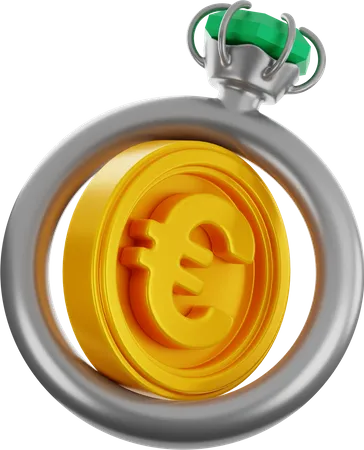 Anillo euro  3D Icon