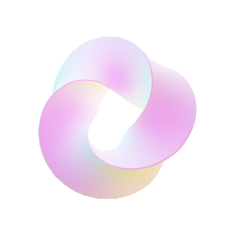 Anillo forma abstracta  3D Icon